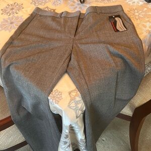 Sag Harbor 14P slacks for women. Black white blend looks charcoal